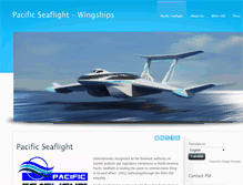 Tablet Screenshot of pacificseaflight.com